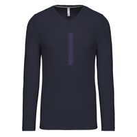 T-shirt col V manches longues de marque Kariban Vignette