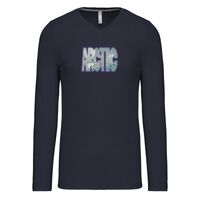 T-shirt col V manches longues de marque Kariban Vignette