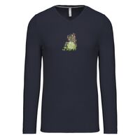 T-shirt col V manches longues de marque Kariban Vignette
