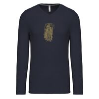 T-shirt col V manches longues de marque Kariban Vignette