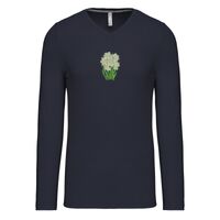 T-shirt col V manches longues de marque Kariban Vignette