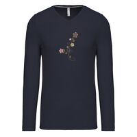 T-shirt col V manches longues de marque Kariban Vignette