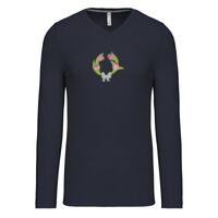 T-shirt col V manches longues de marque Kariban Vignette