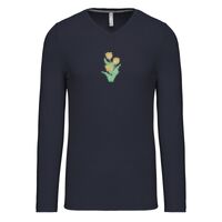 T-shirt col V manches longues de marque Kariban Vignette
