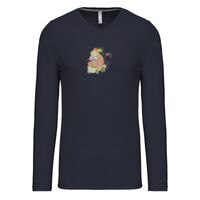 T-shirt col V manches longues de marque Kariban Vignette