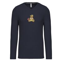 T-shirt col V manches longues de marque Kariban Vignette
