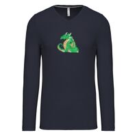 T-shirt col V manches longues de marque Kariban Vignette