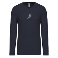 T-shirt col V manches longues de marque Kariban Vignette