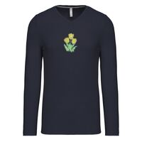 T-shirt col V manches longues de marque Kariban Vignette