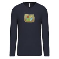 T-shirt col V manches longues de marque Kariban Vignette