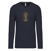 T-shirt col V manches longues de marque Kariban Vignette