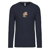 T-shirt col V manches longues de marque Kariban Vignette