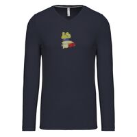T-shirt col V manches longues de marque Kariban Vignette