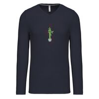 T-shirt col V manches longues de marque Kariban Vignette