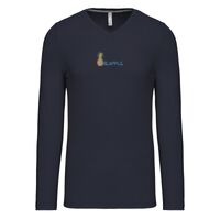T-shirt col V manches longues de marque Kariban Vignette