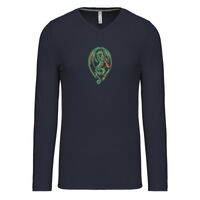 T-shirt col V manches longues de marque Kariban Vignette