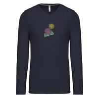 T-shirt col V manches longues de marque Kariban Vignette