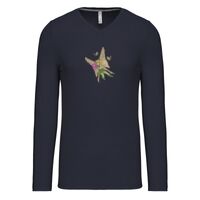 T-shirt col V manches longues de marque Kariban Vignette