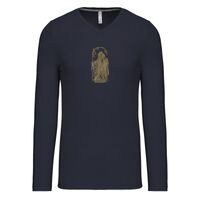 T-shirt col V manches longues de marque Kariban Vignette