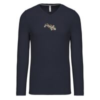 T-shirt col V manches longues de marque Kariban Vignette