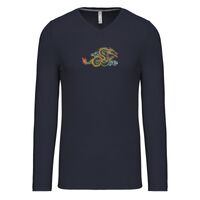 T-shirt col V manches longues de marque Kariban Vignette