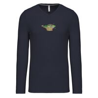 T-shirt col V manches longues de marque Kariban Vignette