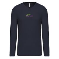 T-shirt col V manches longues de marque Kariban Vignette