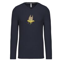 T-shirt col V manches longues de marque Kariban Vignette