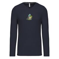 T-shirt col V manches longues de marque Kariban Vignette