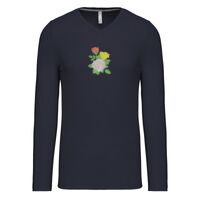 T-shirt col V manches longues de marque Kariban Vignette