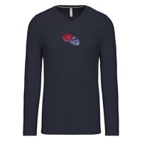 T-shirt col V manches longues de marque Kariban Vignette