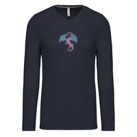 T-shirt col V manches longues de marque Kariban Vignette