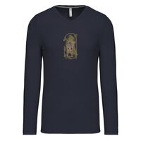 T-shirt col V manches longues de marque Kariban Vignette
