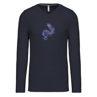 T-shirt col V manches longues de marque Kariban Vignette