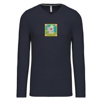 T-shirt col V manches longues de marque Kariban Vignette