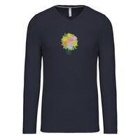 T-shirt col V manches longues de marque Kariban Vignette