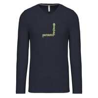 T-shirt col V manches longues de marque Kariban Vignette