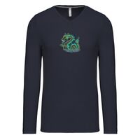 T-shirt col V manches longues de marque Kariban Vignette