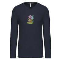 T-shirt col V manches longues de marque Kariban Vignette
