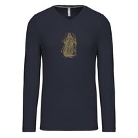 T-shirt col V manches longues de marque Kariban Vignette