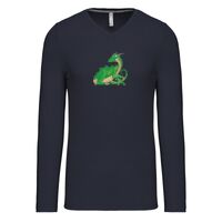 T-shirt col V manches longues de marque Kariban Vignette