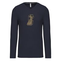 T-shirt col V manches longues de marque Kariban Vignette