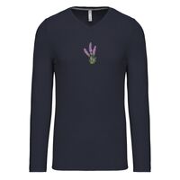 T-shirt col V manches longues de marque Kariban Vignette