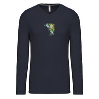 T-shirt col V manches longues de marque Kariban Vignette