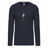 T-shirt col V manches longues de marque Kariban Vignette