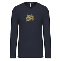 T-shirt col V manches longues de marque Kariban Vignette