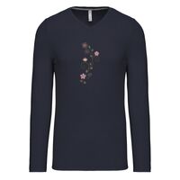 T-shirt col V manches longues de marque Kariban Vignette