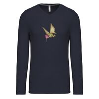 T-shirt col V manches longues de marque Kariban Vignette