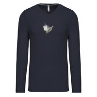 T-shirt col V manches longues de marque Kariban Vignette