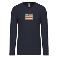 T-shirt col V manches longues de marque Kariban Vignette